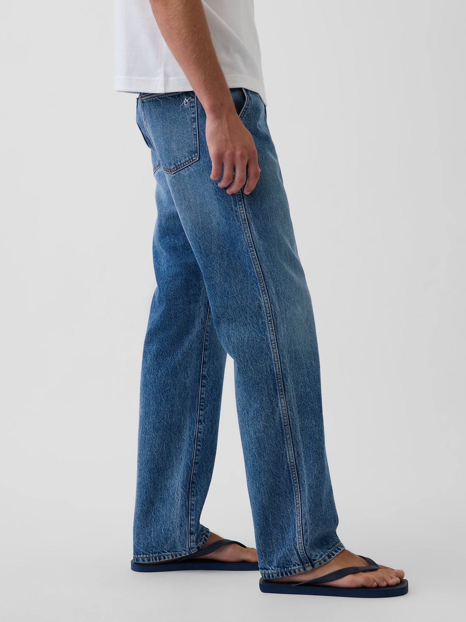 Мужские джинсы Gap Get Blue Relaxed Straight Trouser Jeans — фото 3