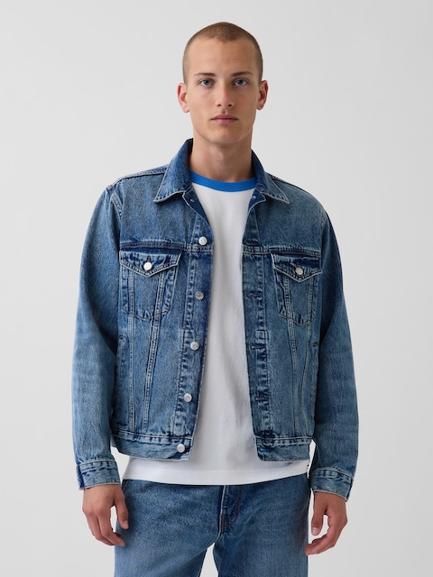 Get Blue Relaxed Icon Denim Jacket