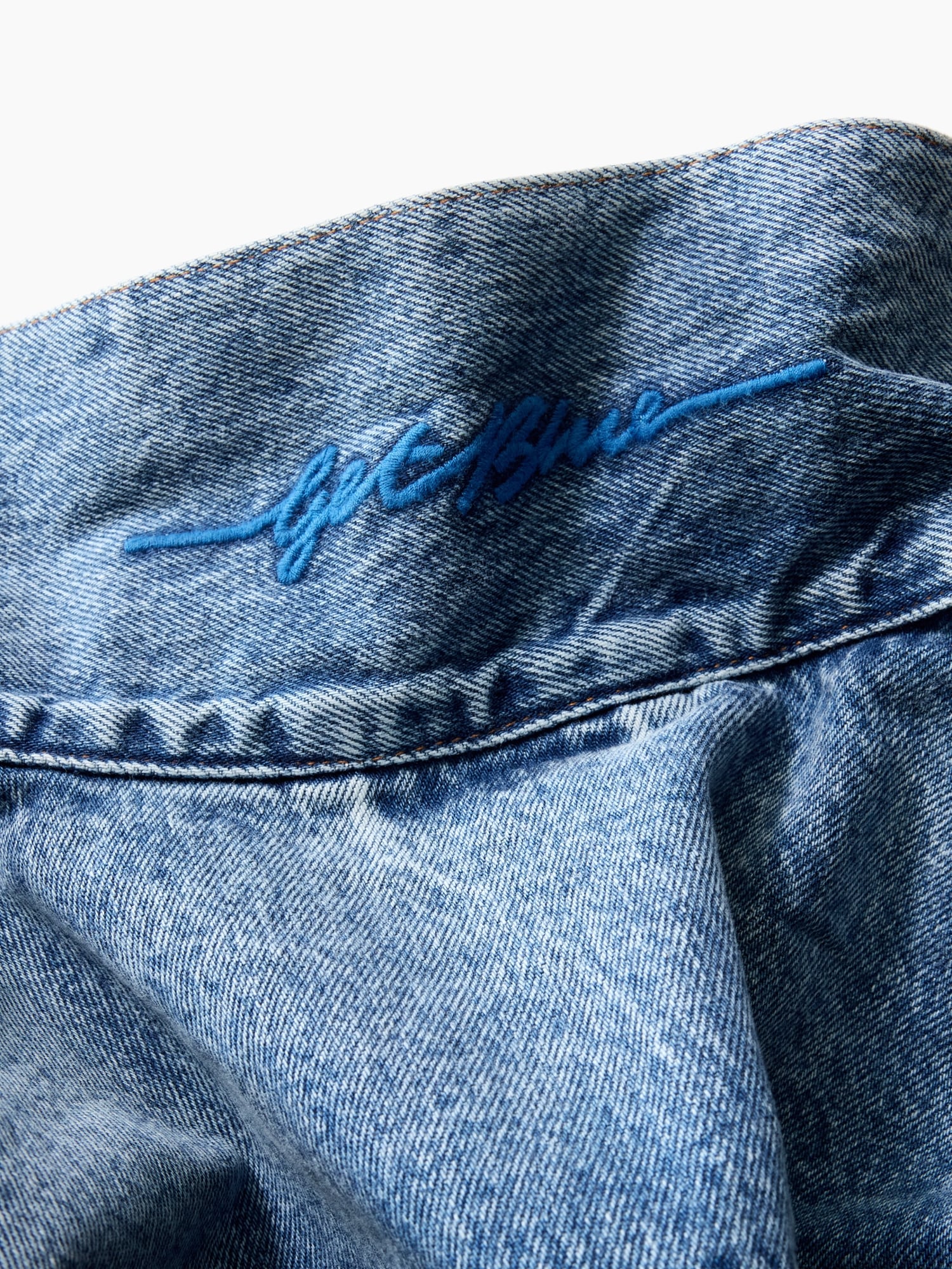 Get Blue Relaxed Icon Denim Jacket