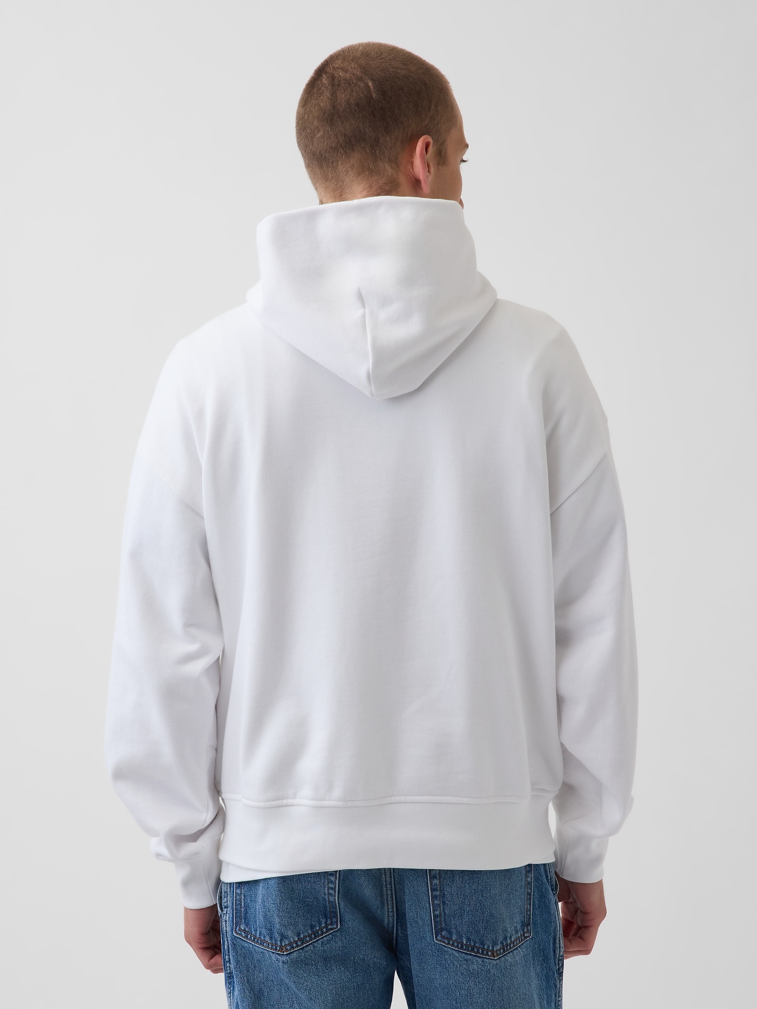 Мужские худи Gap Get Blue Heavyweight French Terry Logo — фото 3