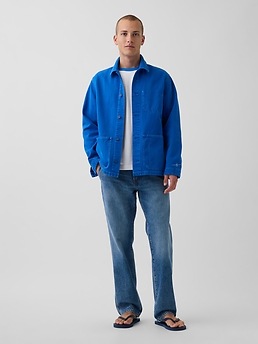 Мужские куртки Gap Get Blue Relaxed Chore Jacket — фото 4