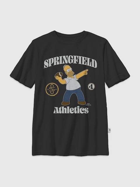 Kids The Simpsons Throw A Homer Graphic T-Shirt