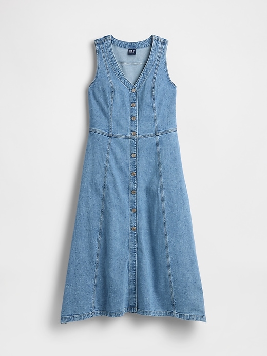 Image number 5 showing, Denim Handkerchief Midi Dress