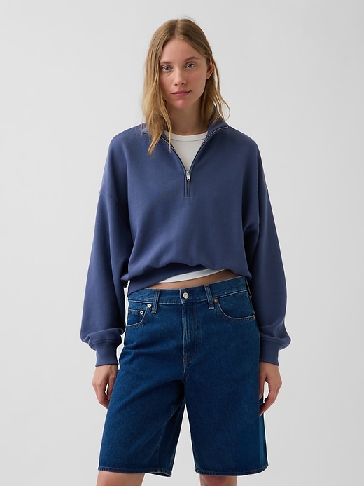 Oversized Wedge Half-Zip Pullover | Gap