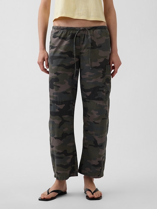 Image number 2 showing, Mid Rise Twill Easy Barrel Utility Pants