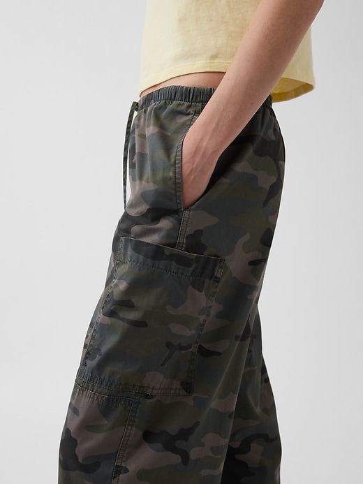 Image number 5 showing, Mid Rise Twill Easy Barrel Utility Pants