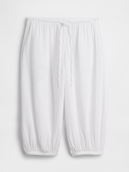 Image number 5 showing, Cotton Gauze Easy Culotte Pants