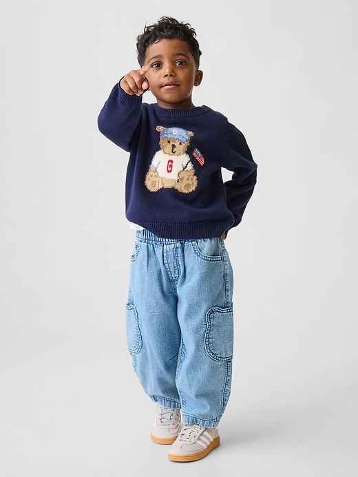 Baby & Toddler Brannan Bear Pocket Pull-On Barrel Jeans | Gap