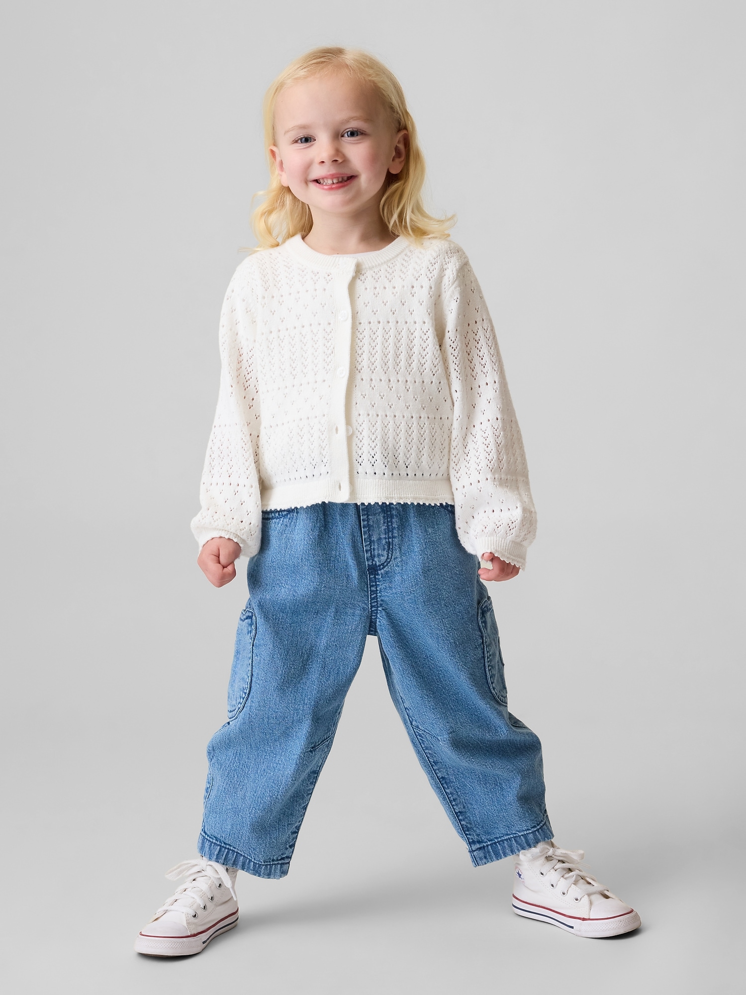 Baby & Toddler Brannan Bear Pocket Pull-On Barrel Jeans