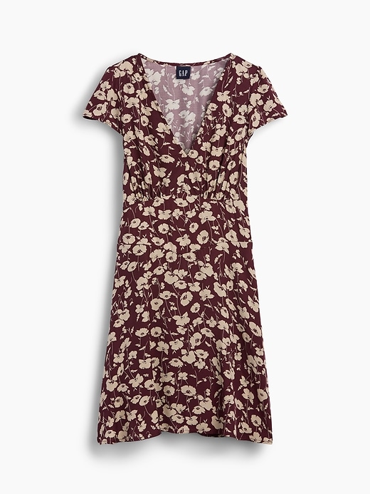 Image number 5 showing, V-Neck Print Mini Dress