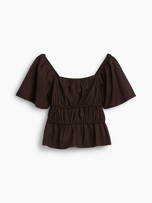 Image number 5 showing, Square-Neck Peplum Top