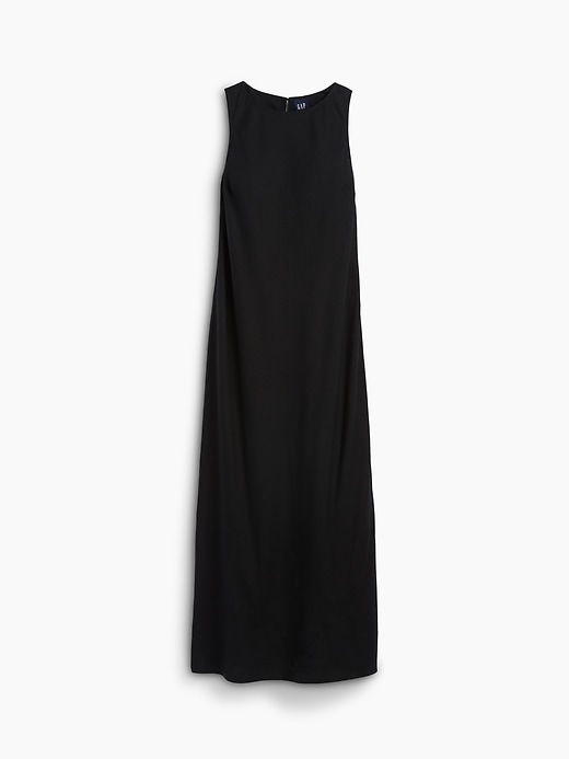 Image number 5 showing, Linen-Blend Maxi Shift Dress