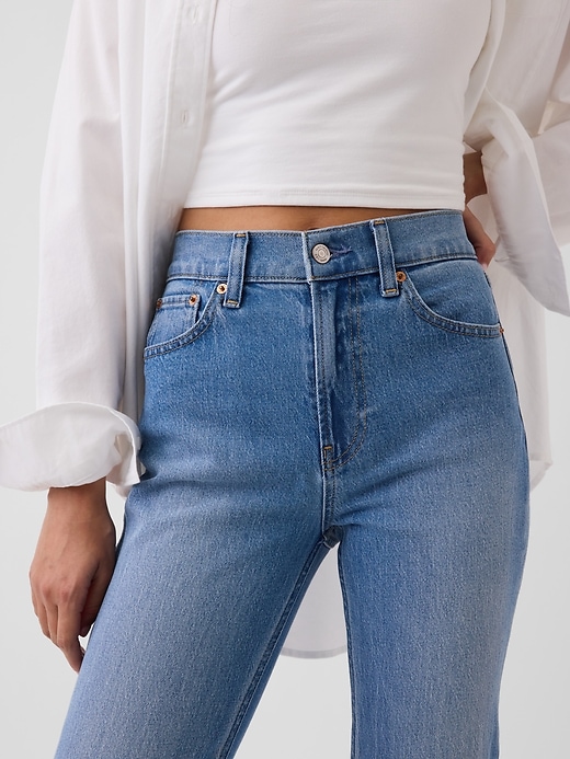Image number 5 showing, High Rise Cuffed '90s Slim Straight Jeans