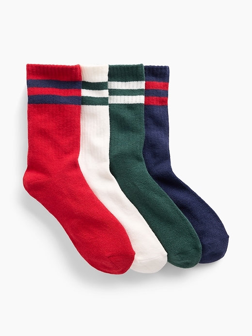 Kids Varsity Crew Socks (4-Pack) from GAP - $15