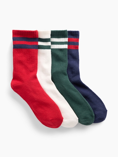 Kids Varsity Crew Socks (4-Pack)