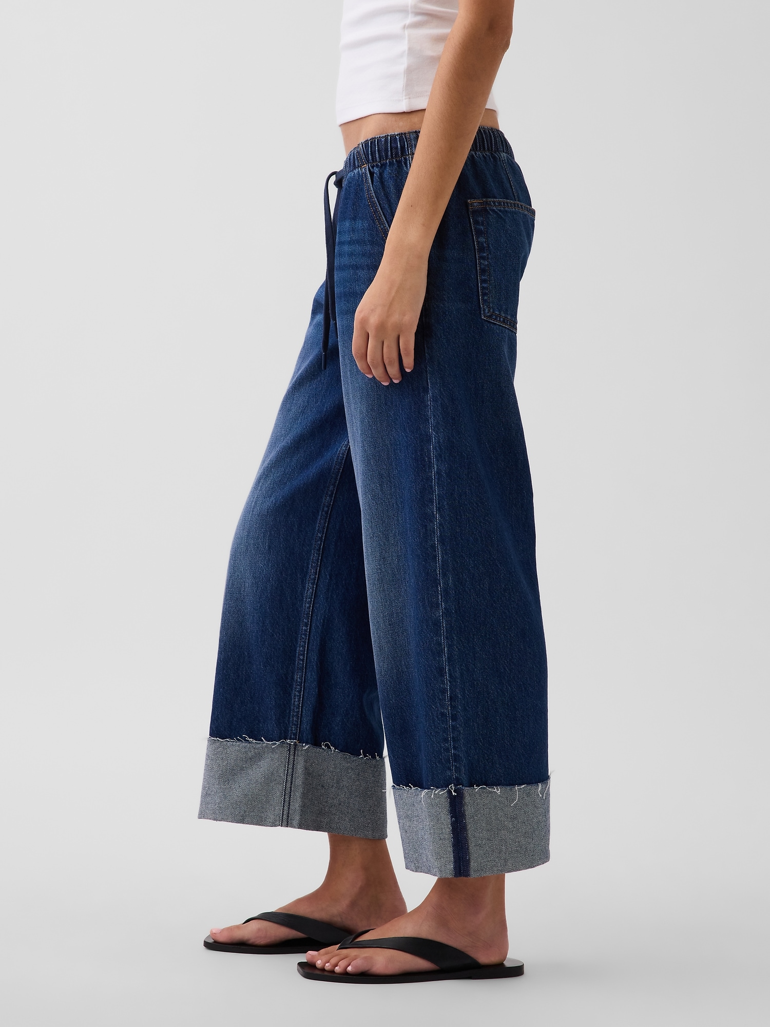Low Rise '90s Loose Easy Crop Jeans