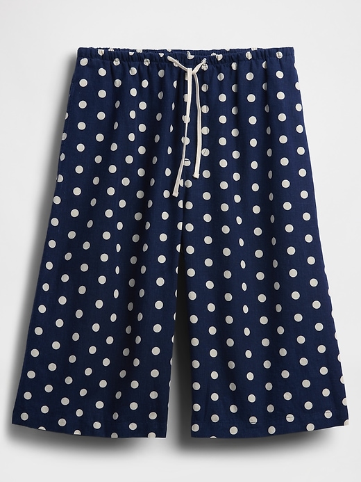 Image number 5 showing, Linen-Blend Relaxed Easy Culotte Pants