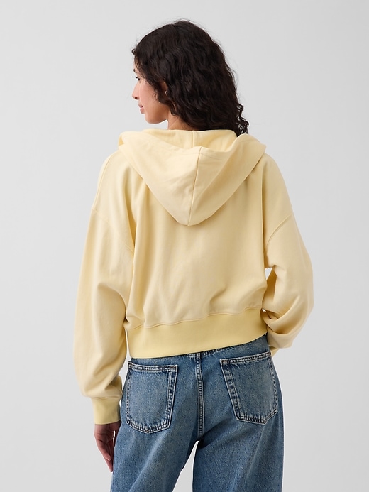 Image number 3 showing, VintageSoft Terry Oversized Wedge Zip Hoodie