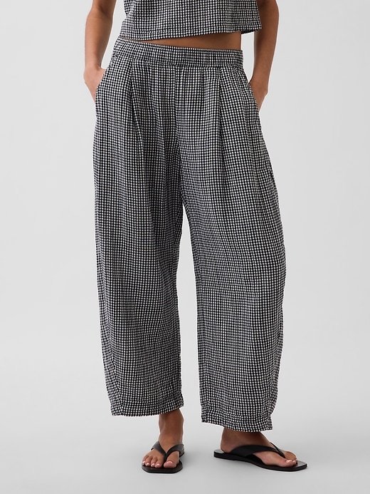 Image number 2 showing, Cotton Gauze Easy Barrel Pants