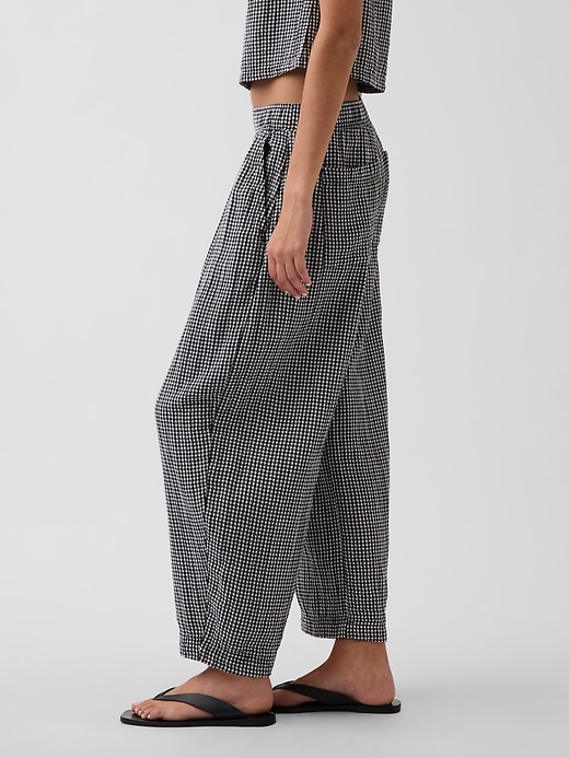 Image number 3 showing, Cotton Gauze Easy Barrel Pants