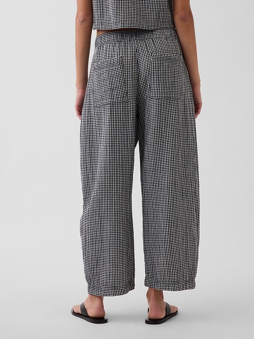Image number 4 showing, Cotton Gauze Easy Barrel Pants