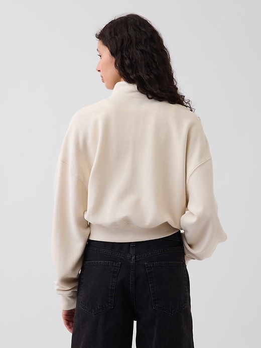 Image number 3 showing, Oversized Wedge Half-Zip Pullover