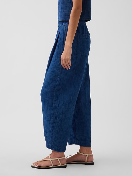 Image number 3 showing, Cotton Gauze Denim Easy Pants