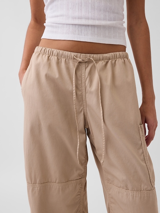 Image number 5 showing, Mid Rise Twill Easy Barrel Utility Pants