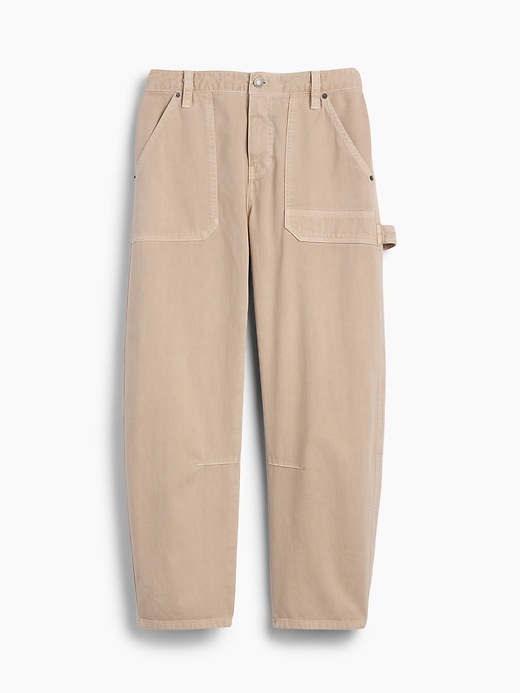 Image number 2 showing, Mid Rise Barrel Utility Ankle Pants