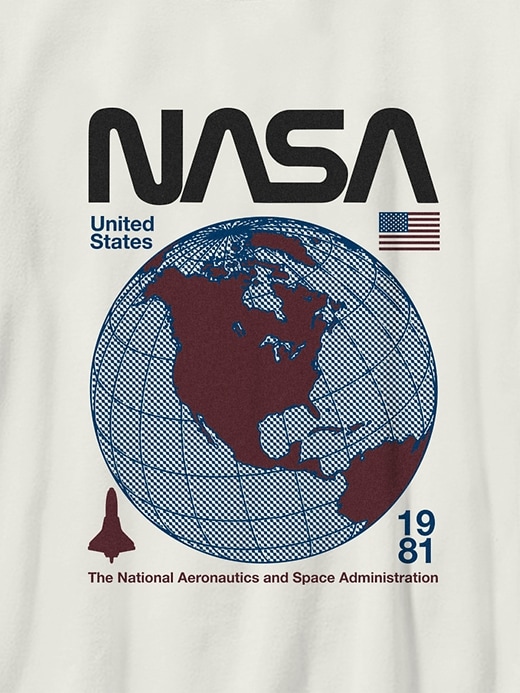 Image number 3 showing, Kids NASA Retro Globe Graphic T-Shirt