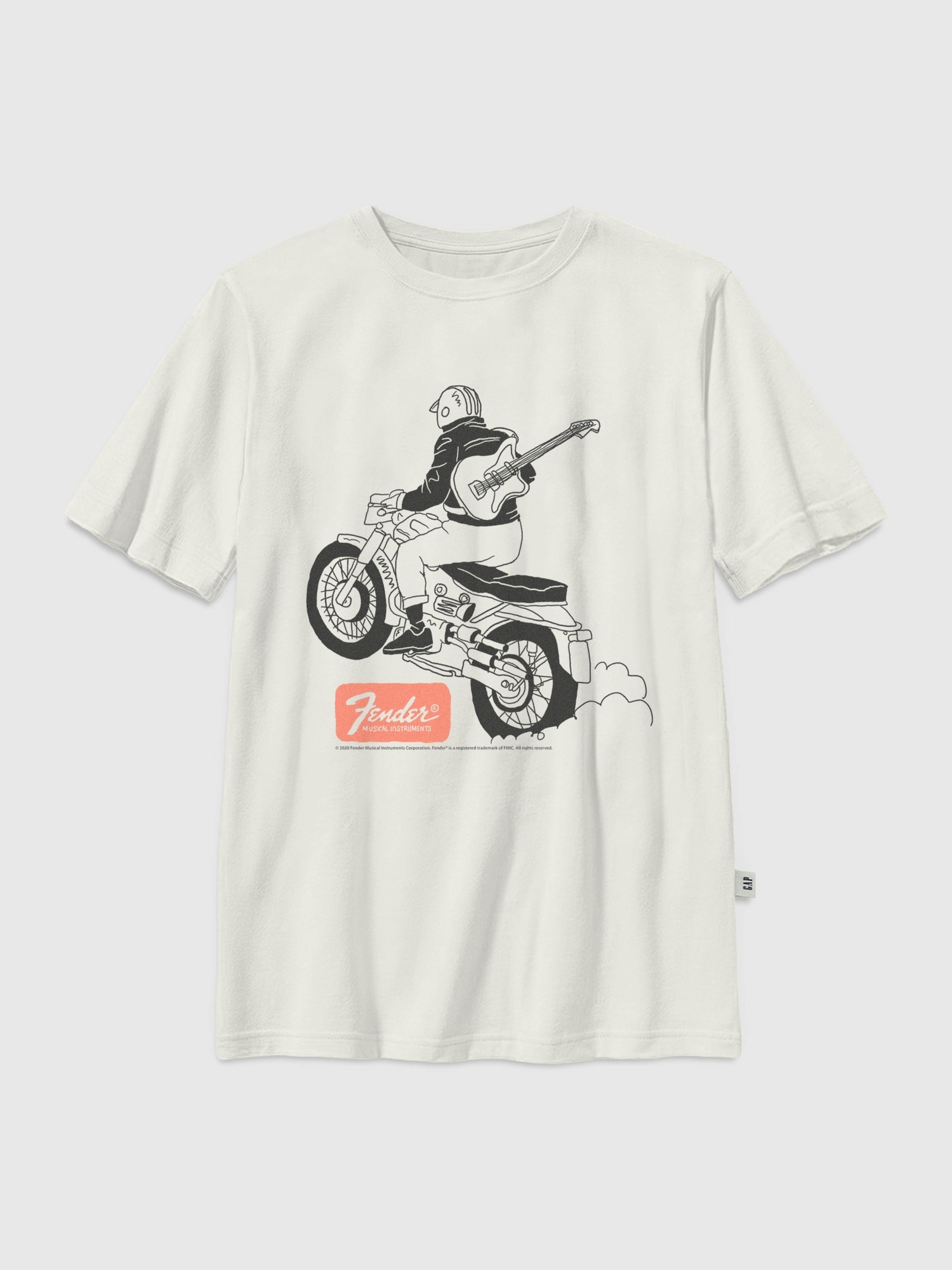 Детская футболка Gap Fender Moto с принтом