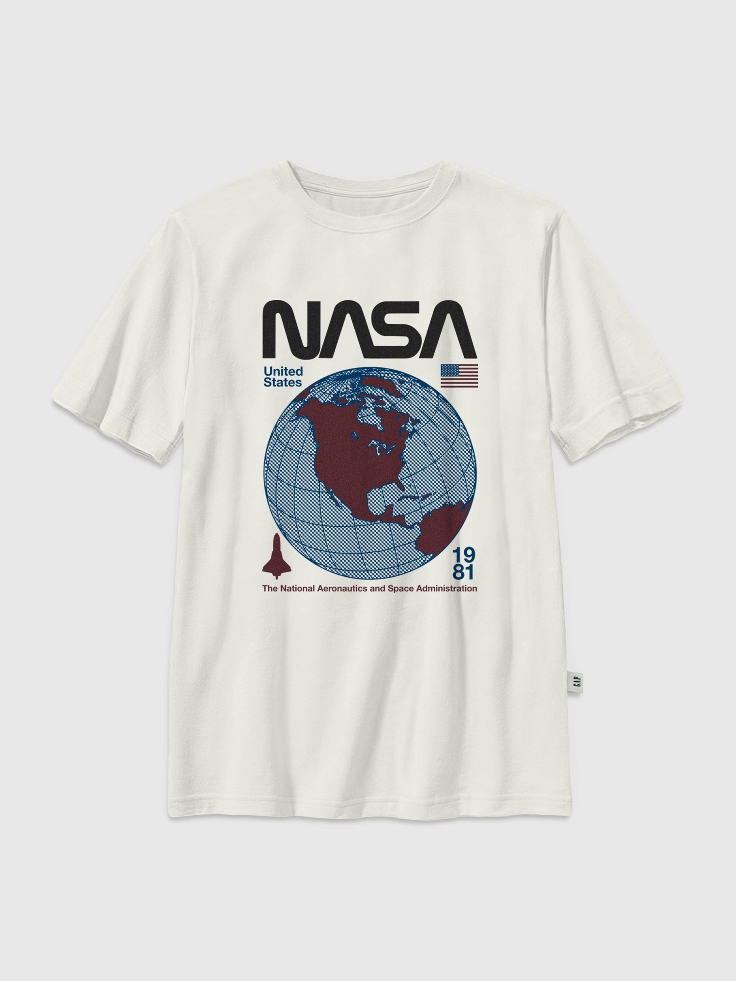 Детская футболка Gap с принтом NASA Retro Globe