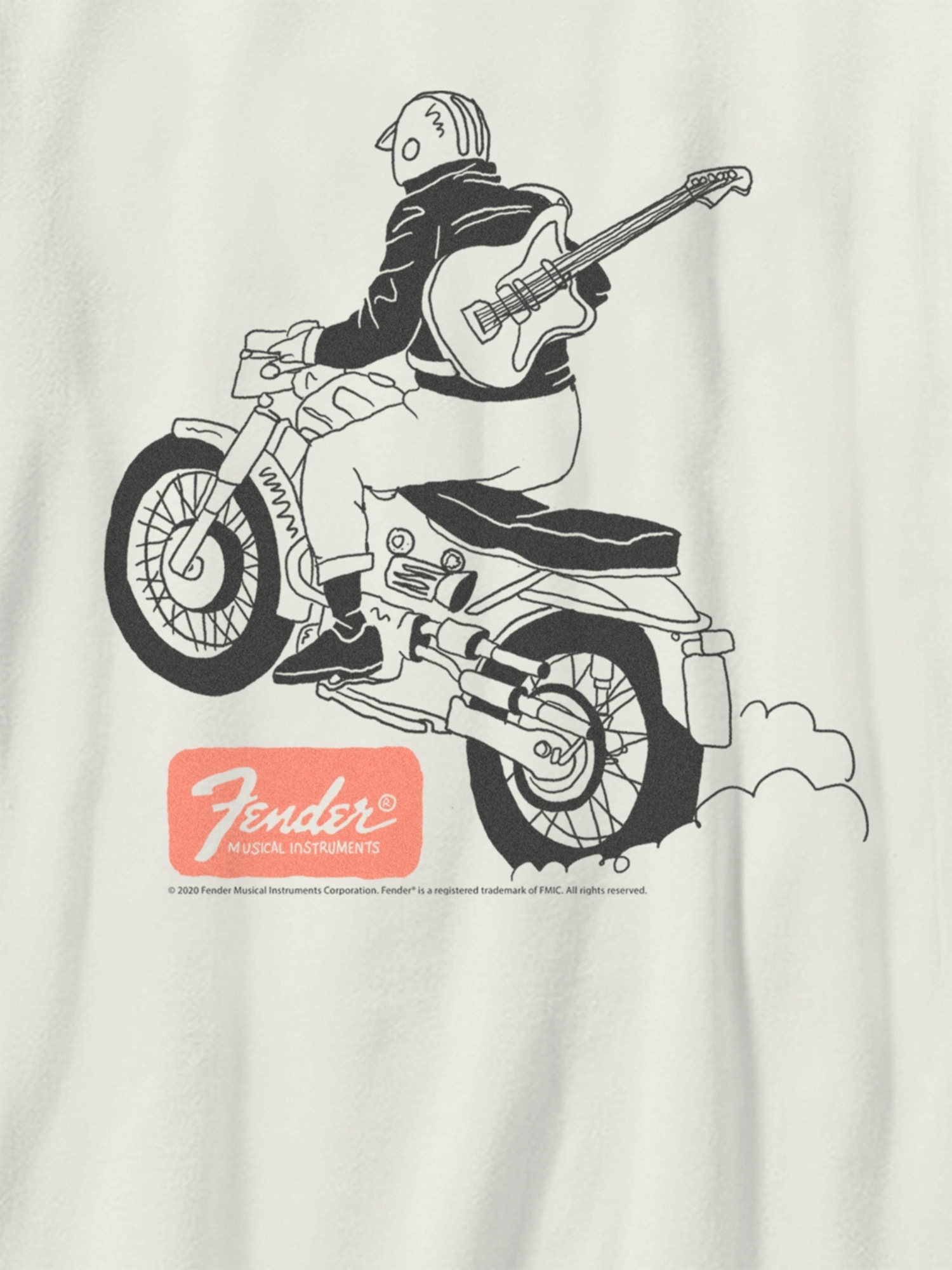 Детская футболка Gap Fender Moto с принтом — фото 3