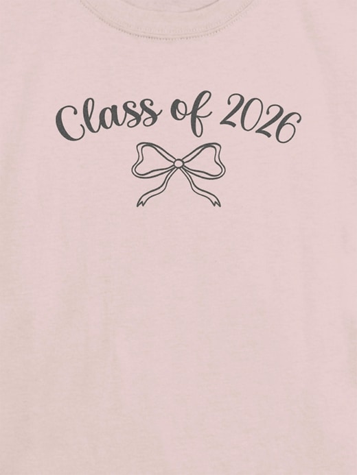 Image number 3 showing, Kids Class of 2026 Bow Graphic T-Shirt