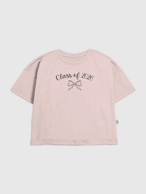 Kids Class of 2026 Bow Graphic T-Shirt