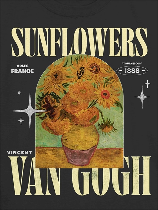 Image number 3 showing, Kids Van Gogh Sunflowers Graphic T-Shirt