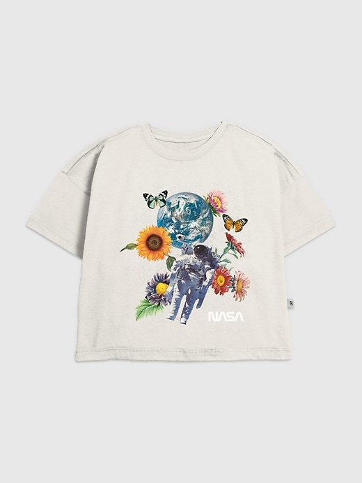 Image number 1 showing, Kids NASA Space Floral Graphic T-Shirt