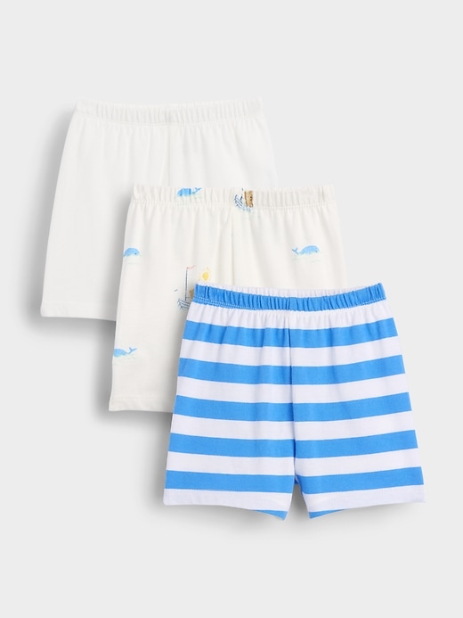 Image number 1 showing, Baby First Favorites Organic Cotton Pull-On Shorts (3-Pack)
