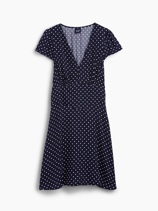 Image number 5 showing, V-Neck Print Mini Dress
