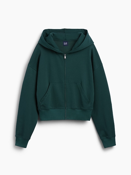 Image number 5 showing, VintageSoft Terry Oversized Wedge Zip Hoodie