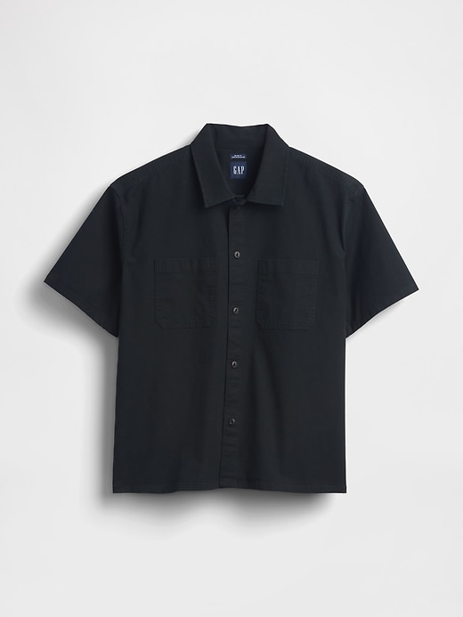 Image number 5 showing, Relaxed Straight-Hem Utility Shirt