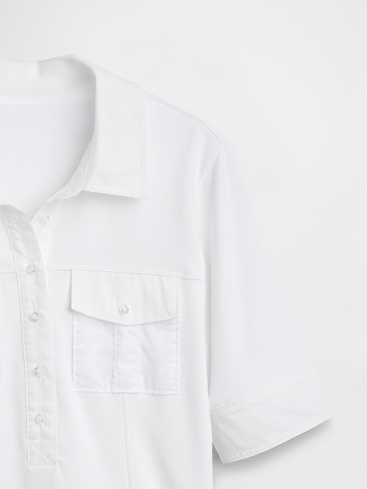 Image number 4 showing, Modern Elbow-Sleeve Utility T-Shirt