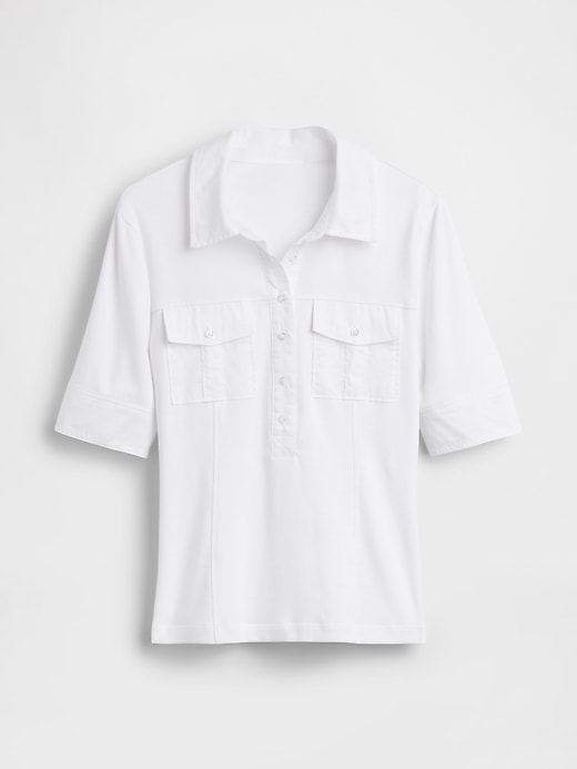 Image number 5 showing, Modern Elbow-Sleeve Utility T-Shirt