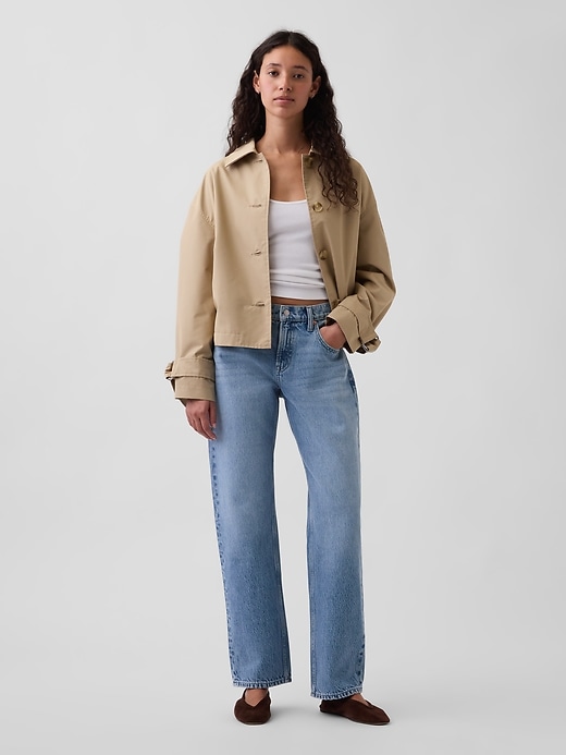 Image number 1 showing, Mid Rise Straight Taper Jeans