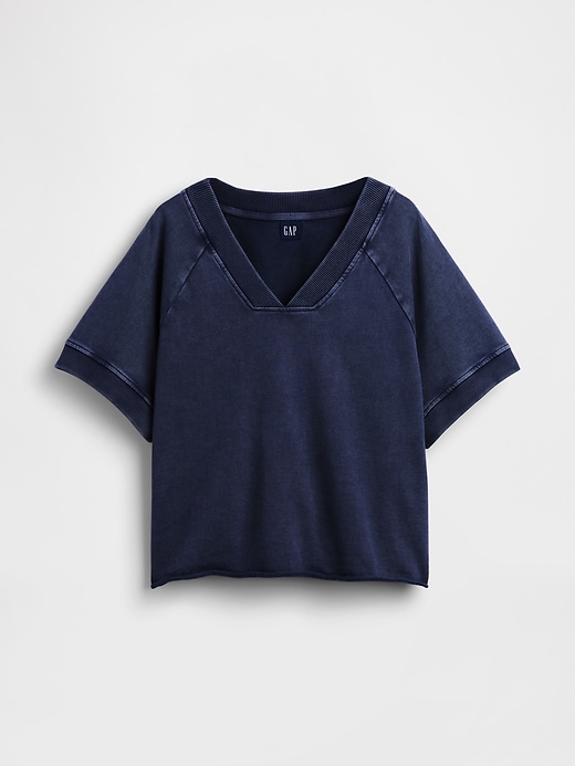 Image number 6 showing, VintageSoft Terry Oversized V-Neck Sweatshirt