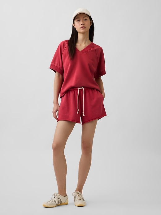 Image number 5 showing, VintageSoft Terry Oversized V-Neck Sweatshirt
