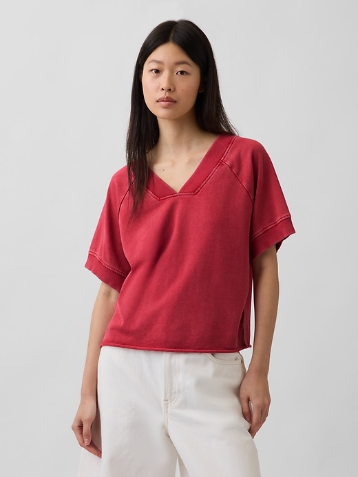 VintageSoft Terry Oversized V-Neck Sweatshirt from GAP - $59.95