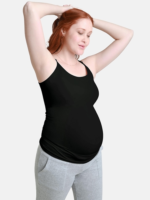 Image number 1 showing, Ingrid and Isabel Maternity Cooling Seamless Supporting Cami