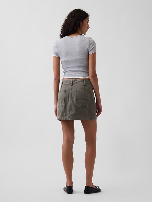 Image number 2 showing, High Rise Mini Utility Skort