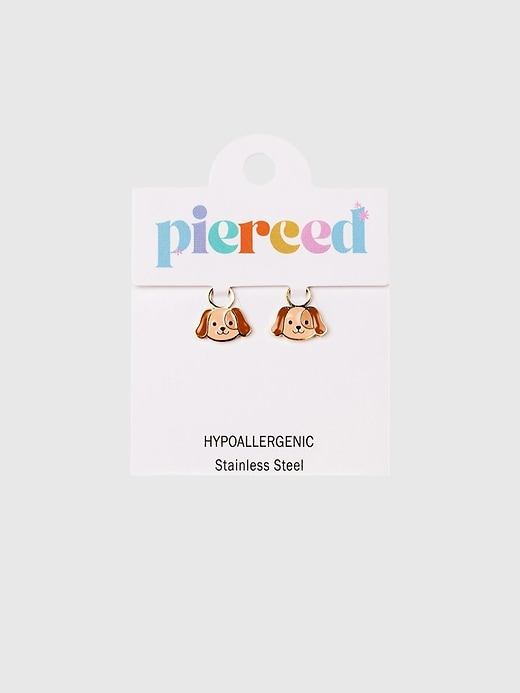 Image number 1 showing, Pierced Co Dog Charms for Huggie Earrings